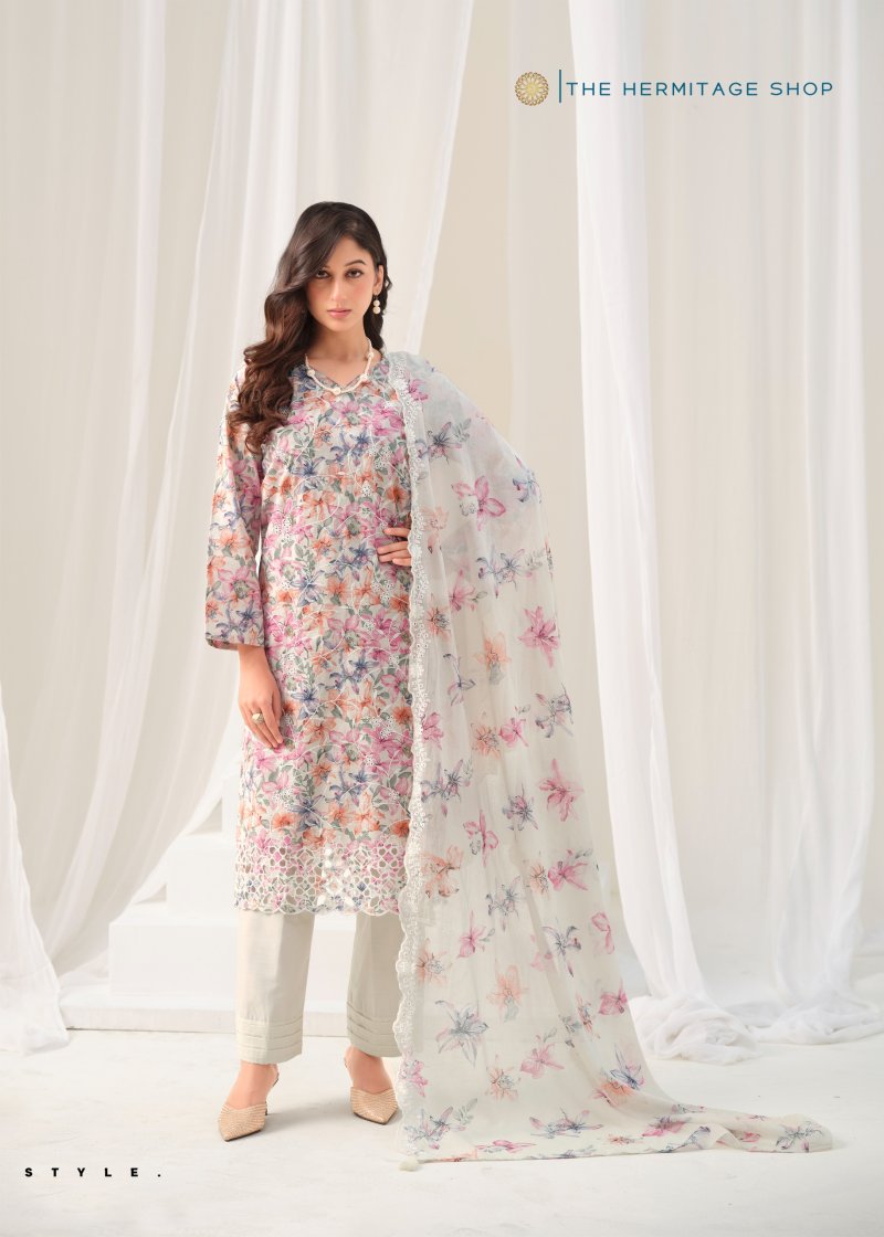 Simroon By The Hermitage Shop Lawn Cotton Dress Material